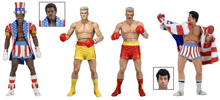 rocky action figures neca