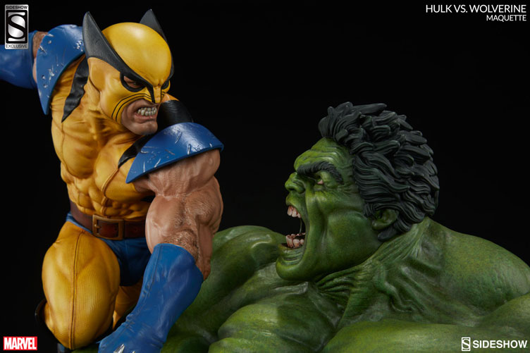 Marvel Hulk vs Wolverine Maquette by Sideshow Collectibles Official