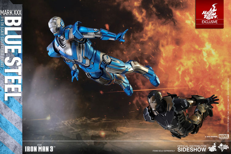 Hot toys iron man cheap blue steel