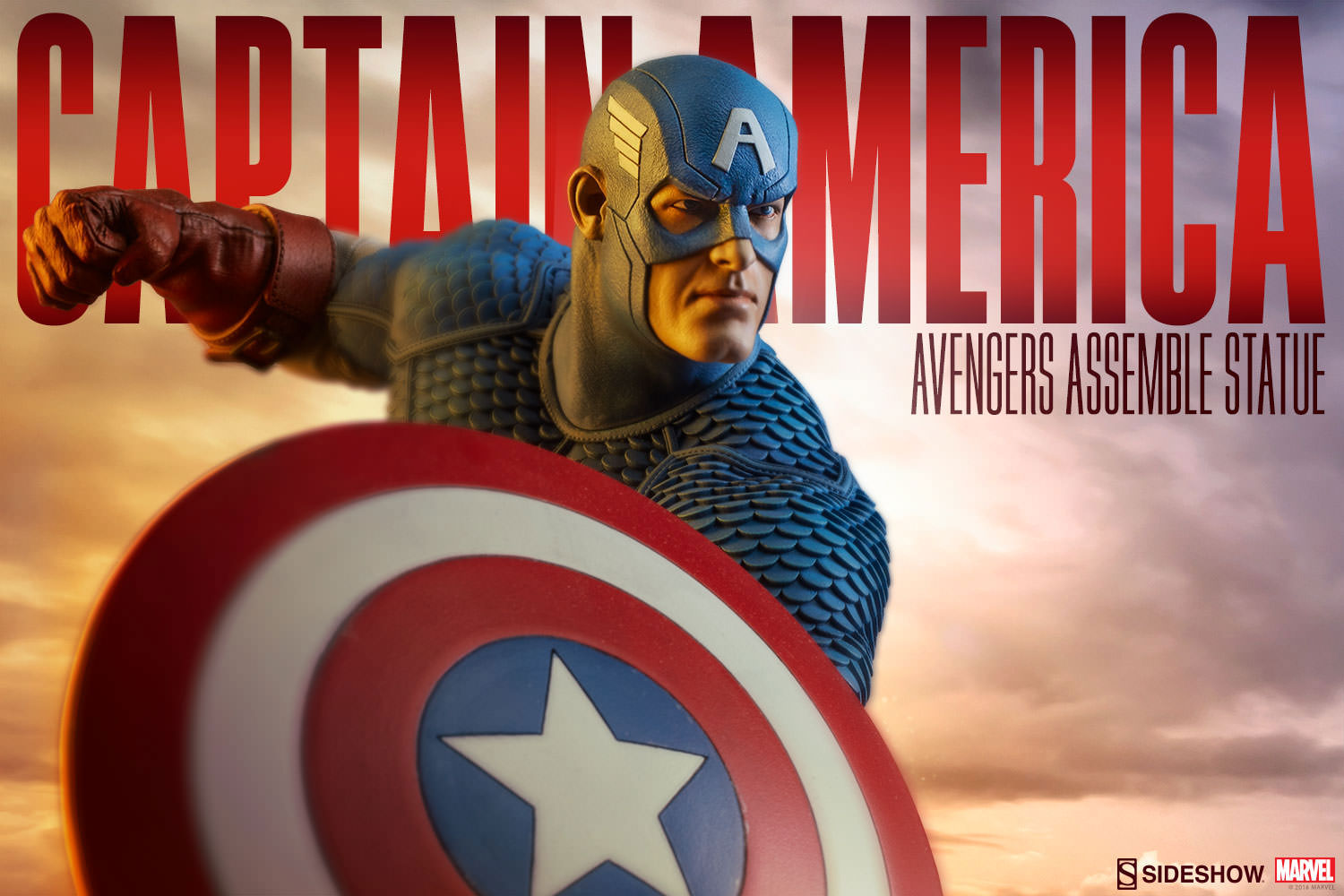 sideshow captain america statue