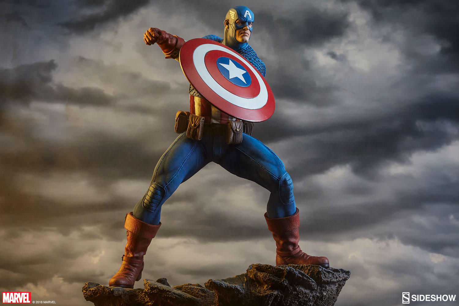 sideshow captain america statue