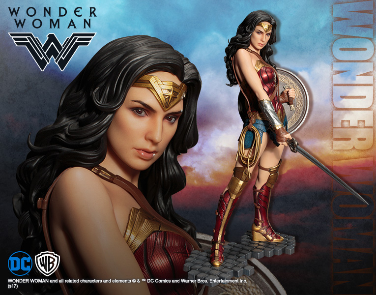 batman wonder woman statue