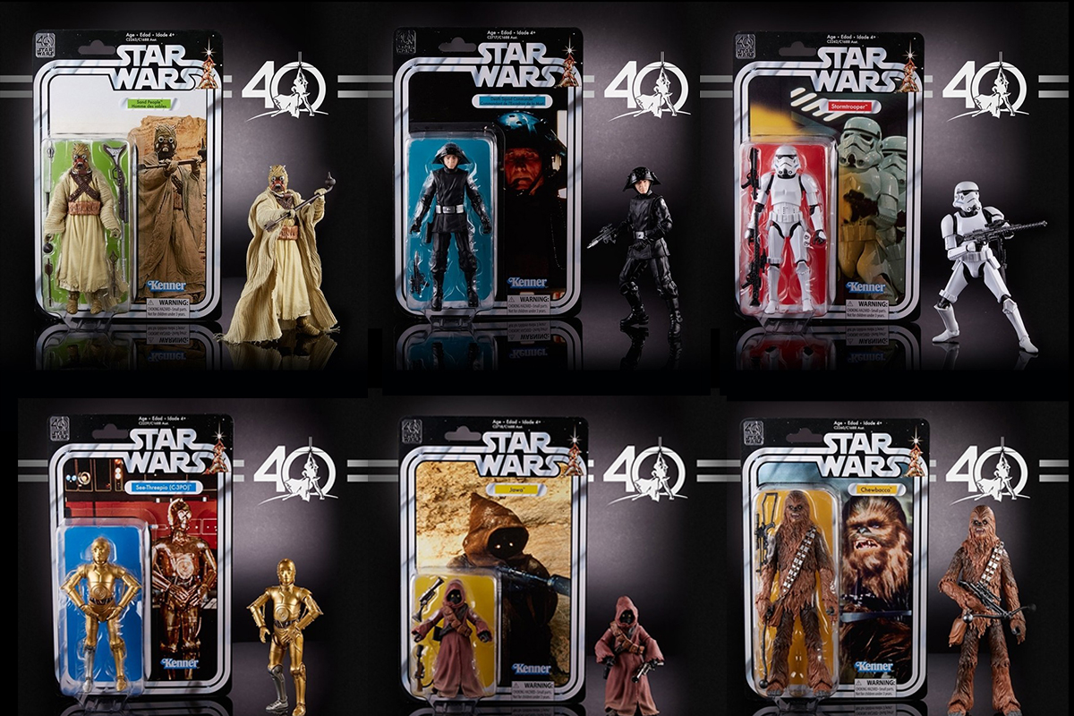 Star Wars 40th Anniversary Black Series 6 Inch Figures Wave 2 by Hasbro | ActionFiguresDaily.com