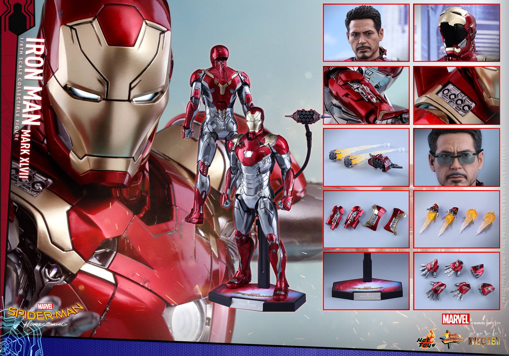 spider man homecoming iron man action figure