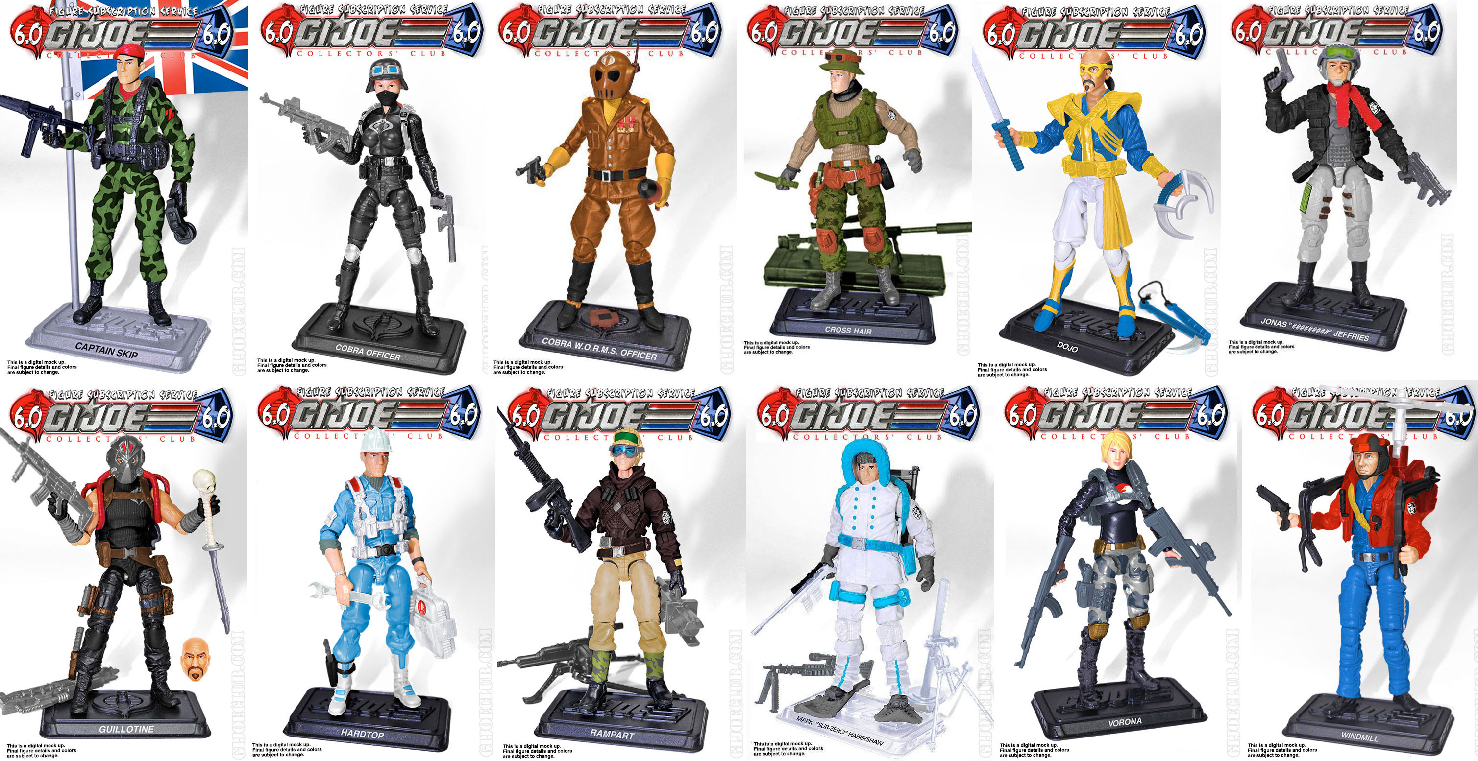 G I Joe Collectors Club FSS 6 Action Figures Full Preview G I Joe Collectors Club FSS 6 Action Figures Full Preview