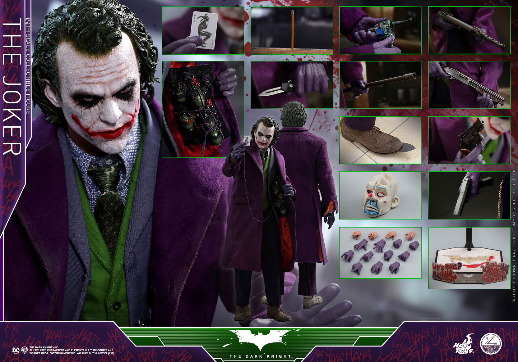 The Dark Knight The Joker Figure by Hot Toys