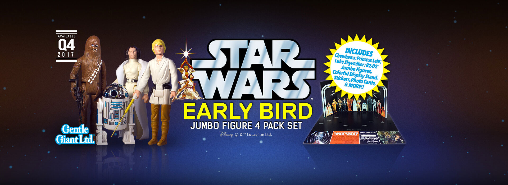 Star wars jumbo vintage early hot sale bird kit kenner action figures