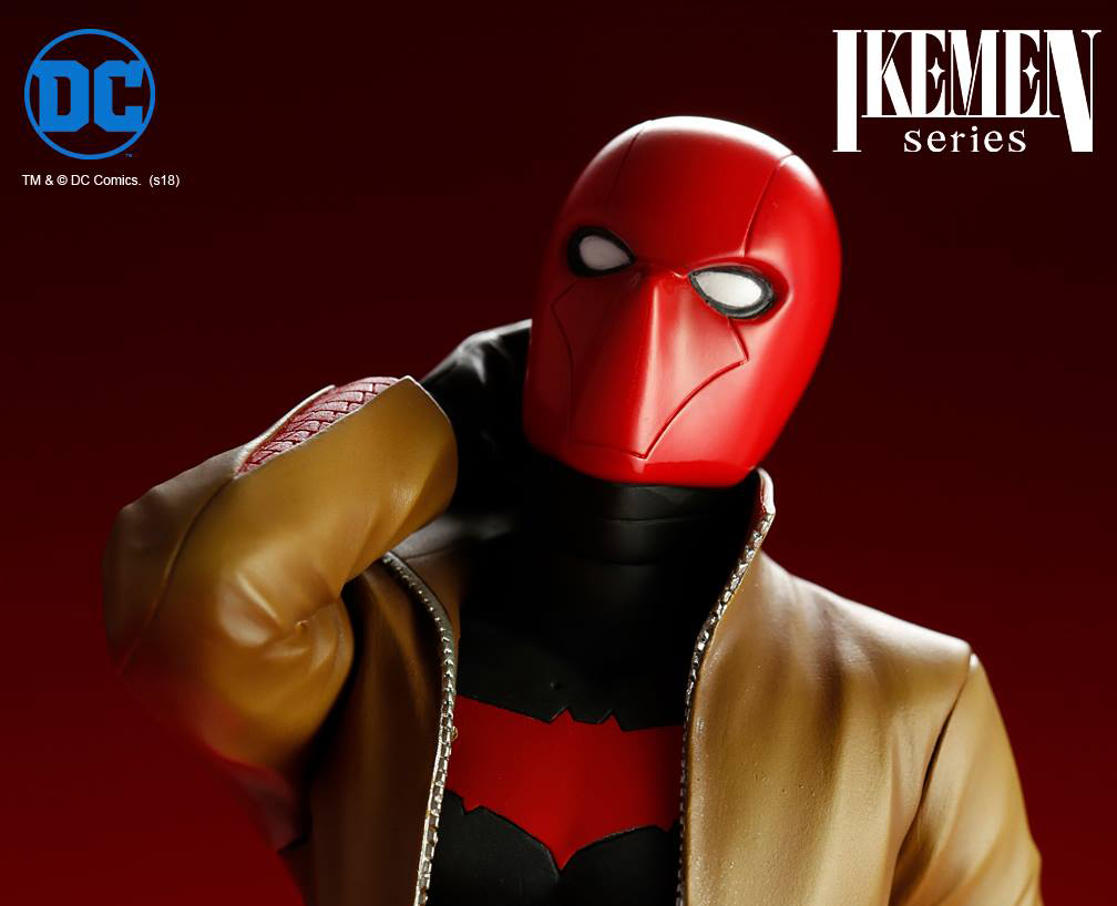 red hood statue