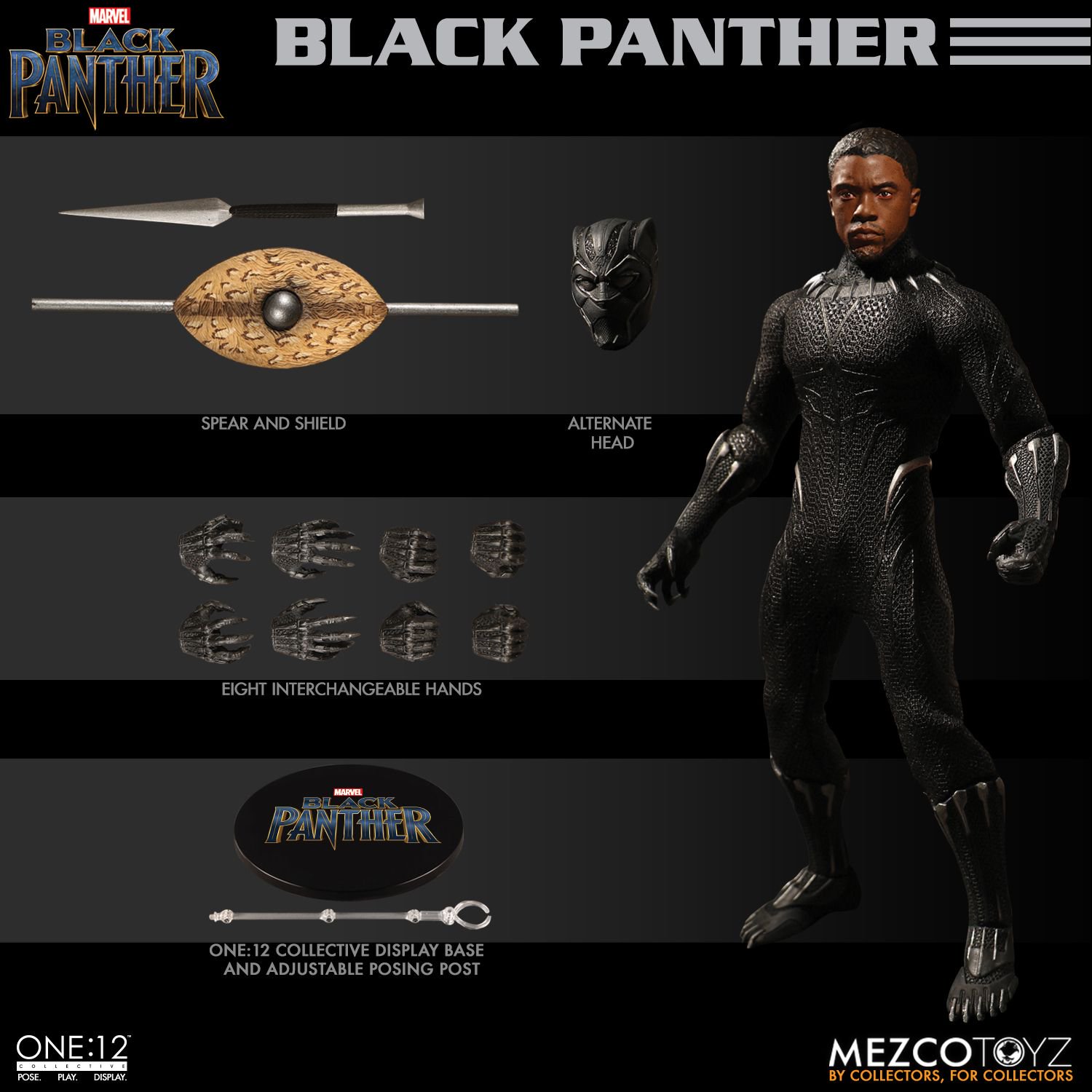 black panther mezco one 12 figure 10