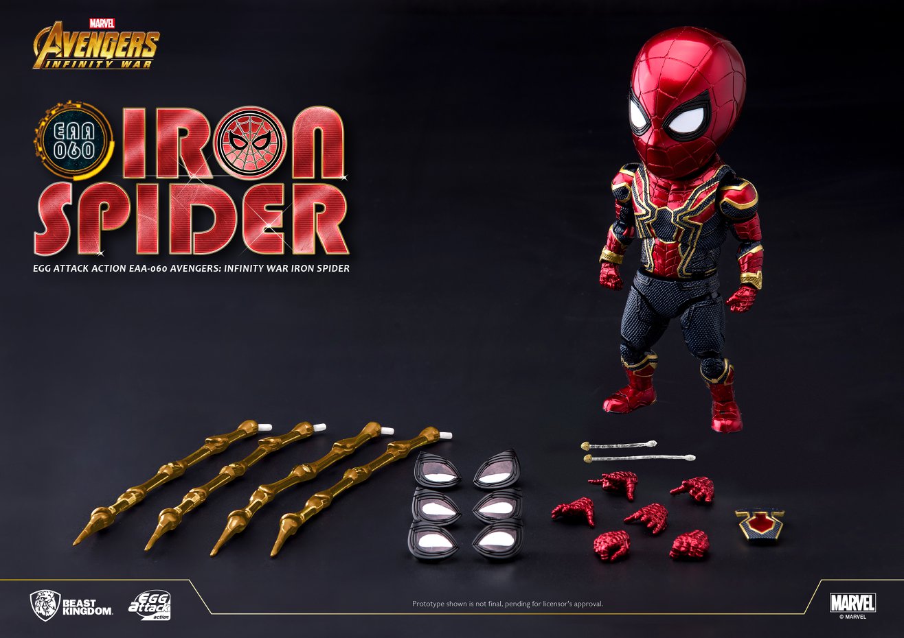 Iron Spider Beast Kingdom Avengers Infinity War Egg Attack Figure