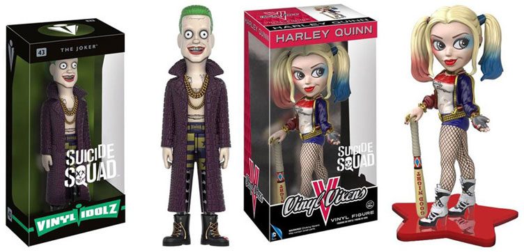 Suicide Squad The Joker and Harley Quinn Vinyl Figure Toys