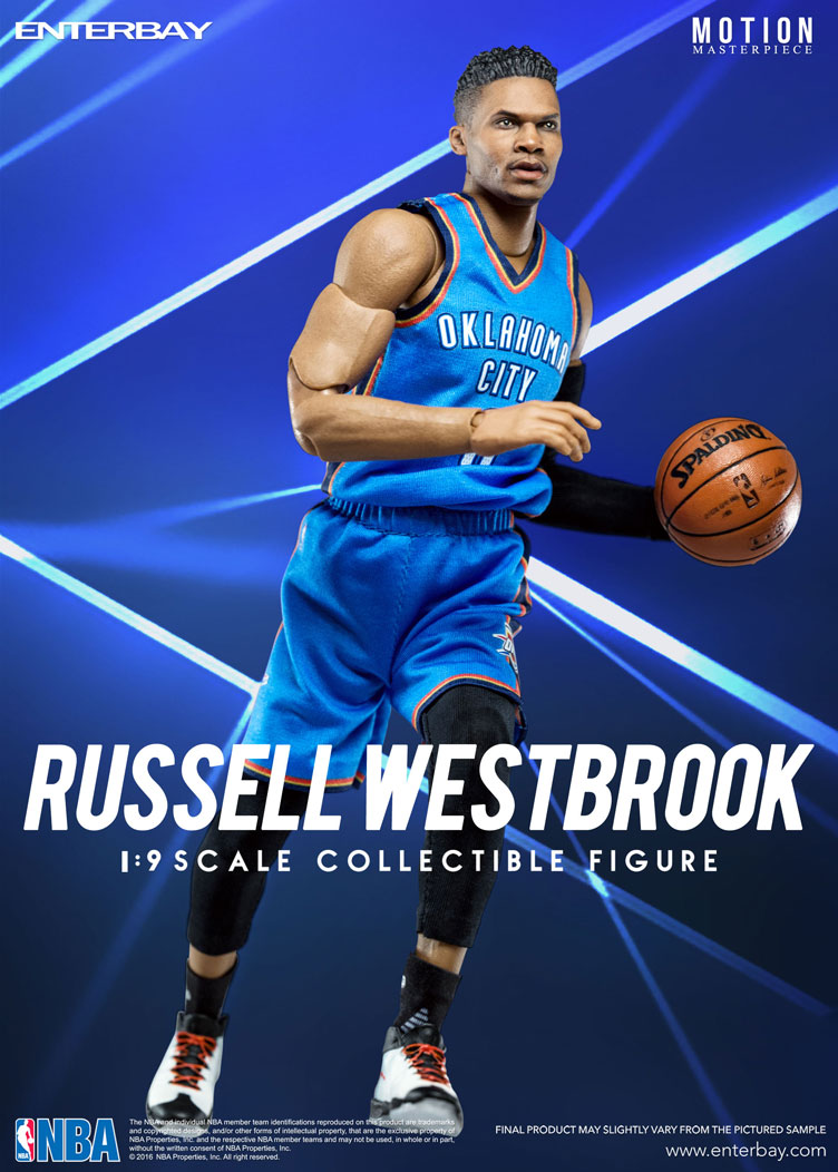 Russell Westbrook NBA Action Figure by Enterbay | ActionFiguresDaily.com