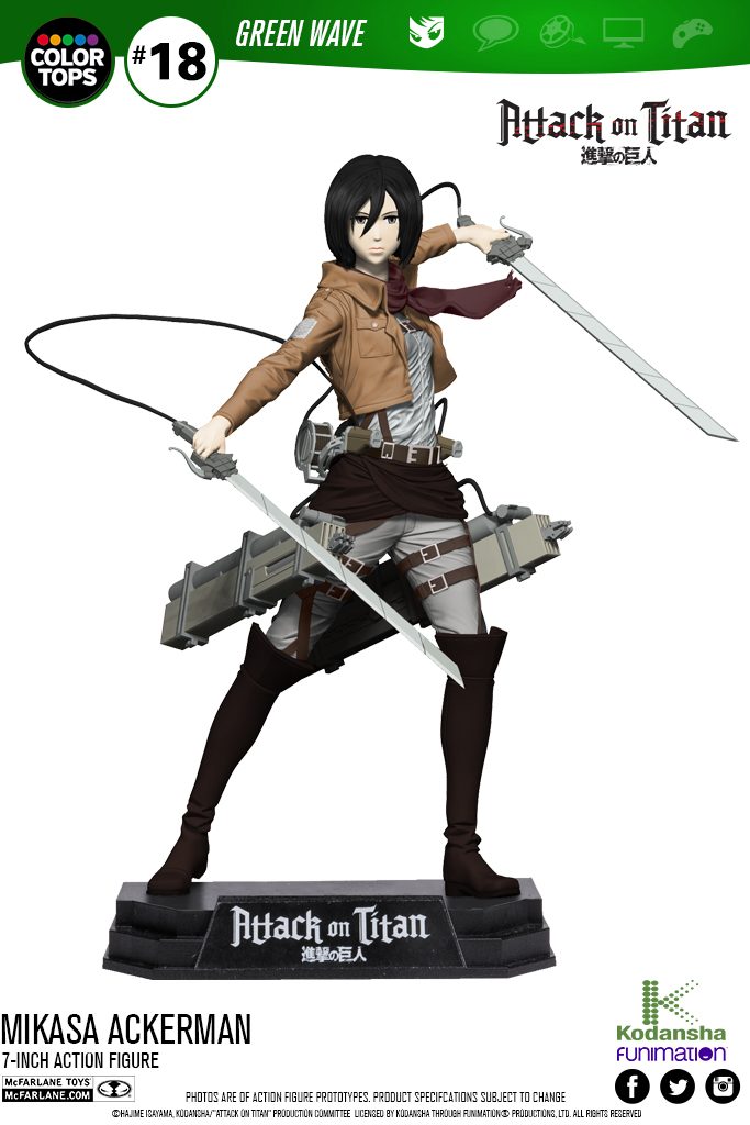 Attack on Titan Action Figures by McFarlane Toys | ActionFiguresDaily.com