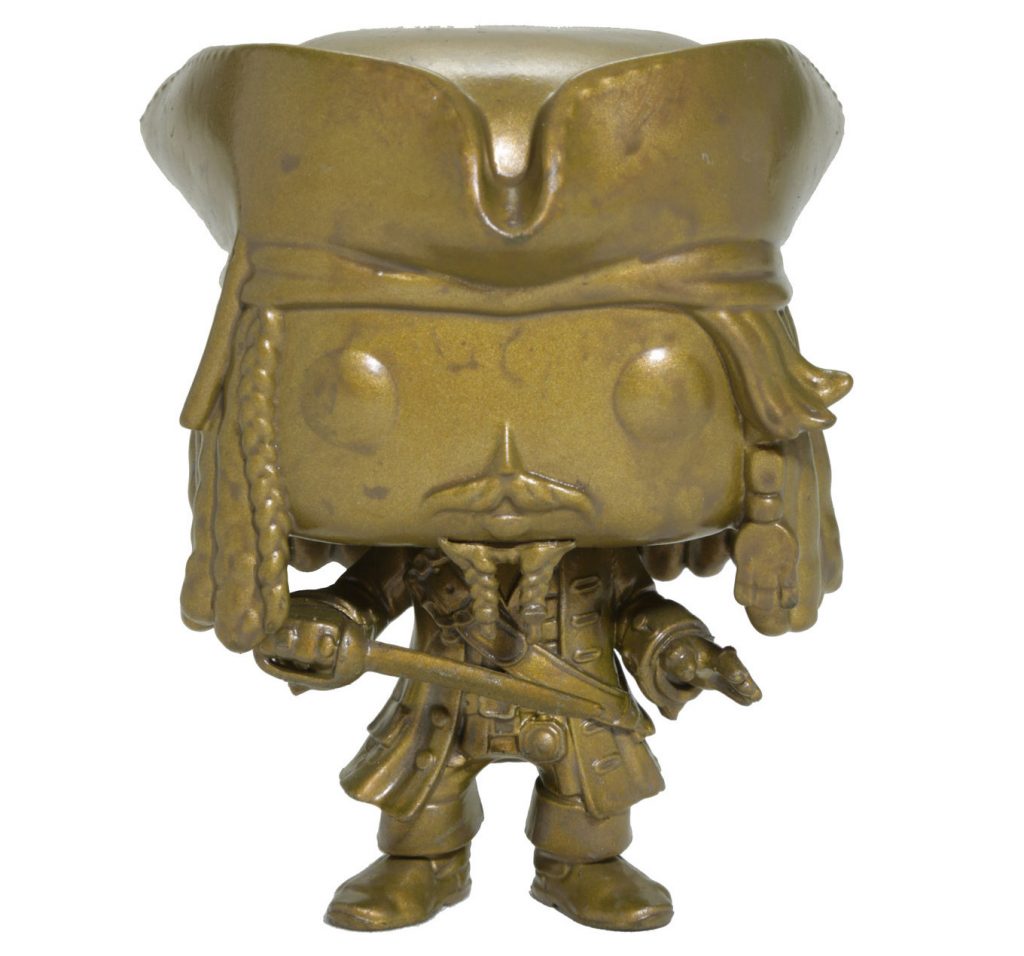 jack sparrow funko pop gold