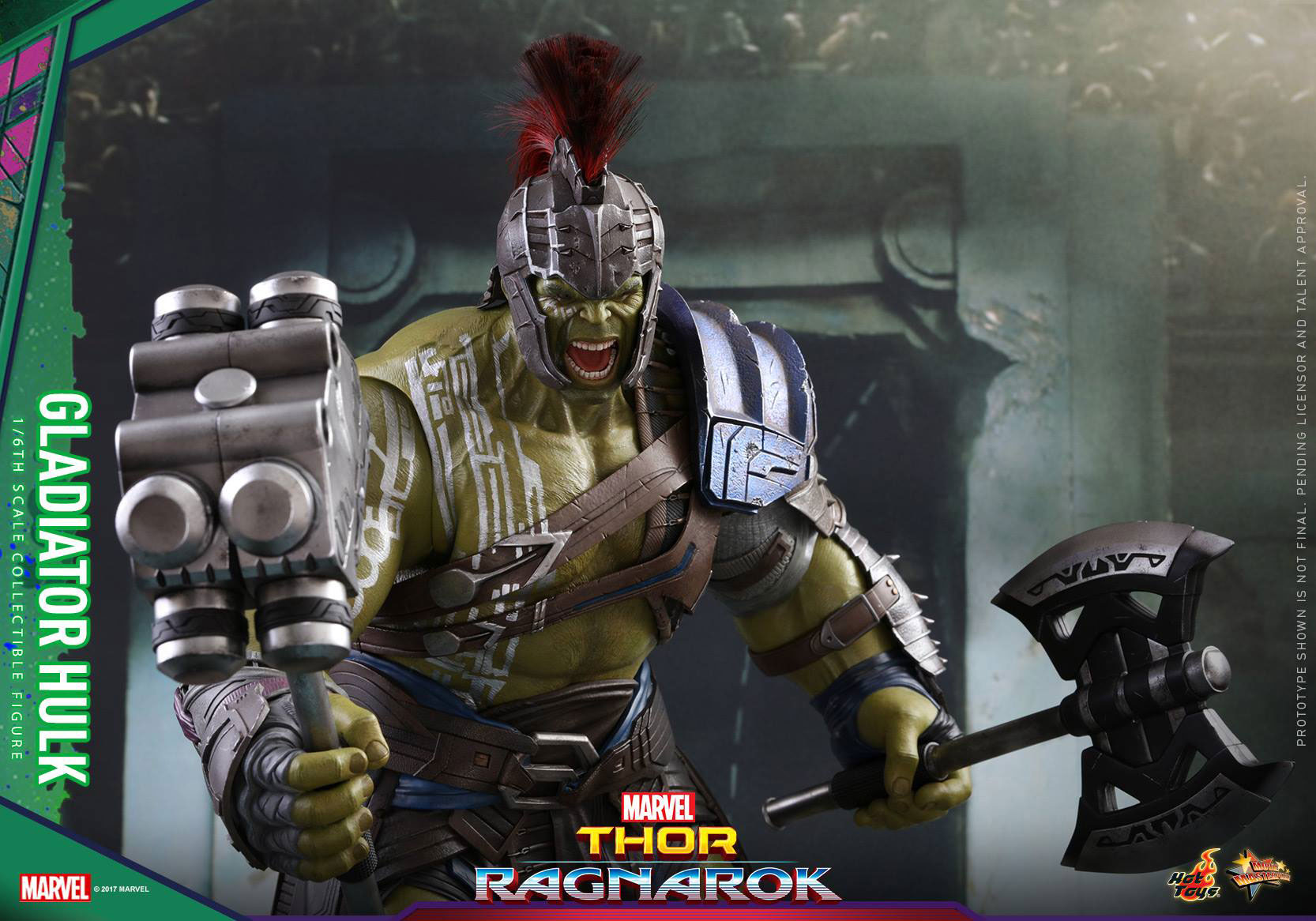 Thor Ragnarok Gladiator Hulk Sixth Scale Figure by Hot Toys