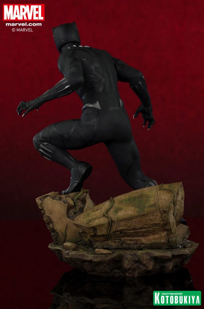 black panther movie statue