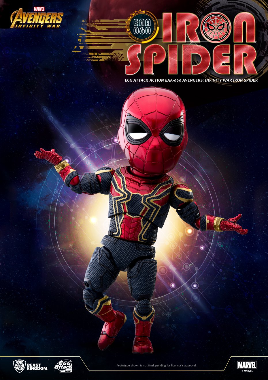 Iron Spider Beast Kingdom Avengers Infinity War Egg Attack Figure