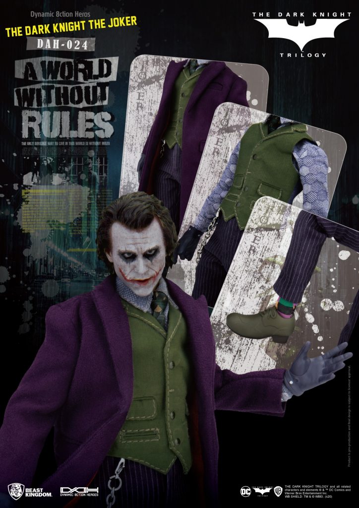 The Dark Knight The Joker Dynamic 8ction Heroes 1/9 Scale Action