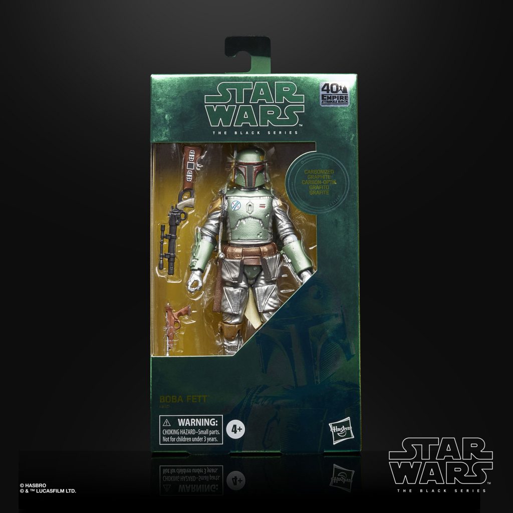 hasbro star wars the black series carbonized metallic boba fett action figure