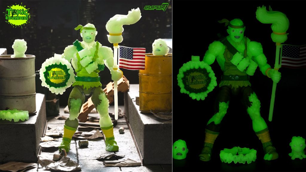 Toxic Crusaders Glow in the Dark Toxie Deluxe Action Figure