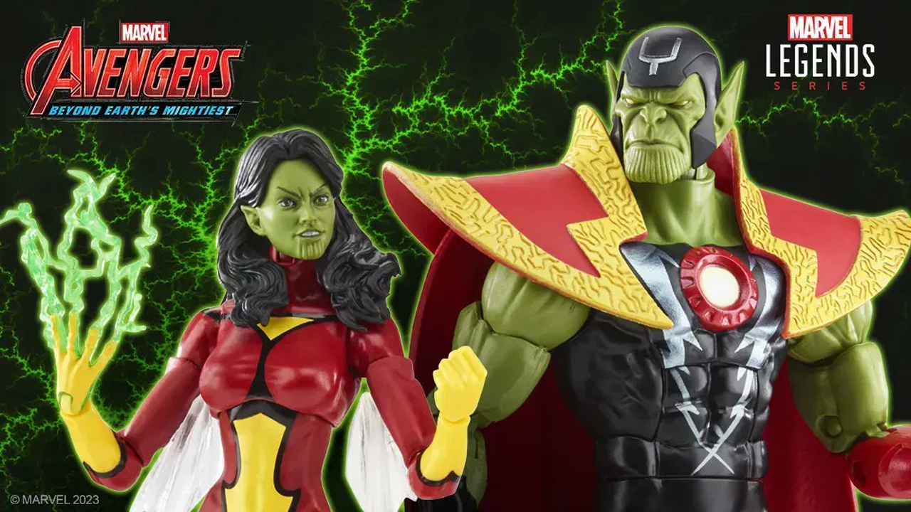Marvel-Legends-Skrull-Queen-and-Super-Skrull-Action-Figures-Avengers-60th-Anniversary