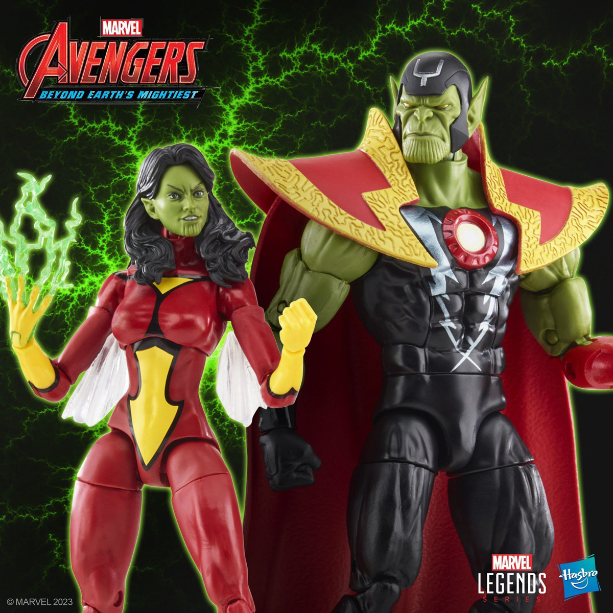 Marvel-Legends-Skrull-Queen-and-Super-Skrull-Action-Figures