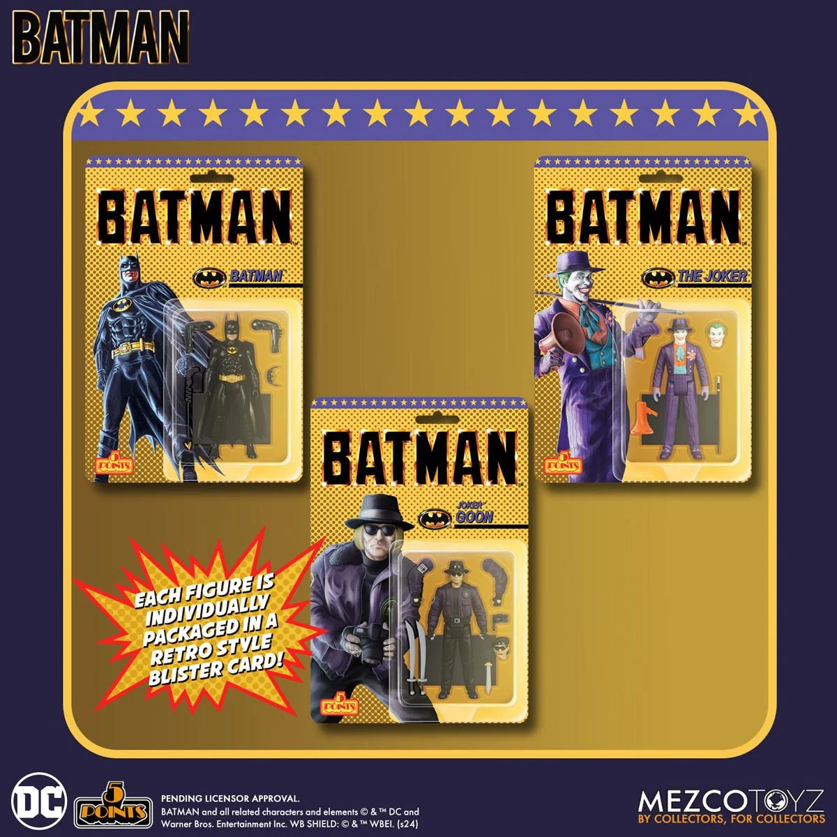 Batman 89 Mezco 5 Points Action Figures 3