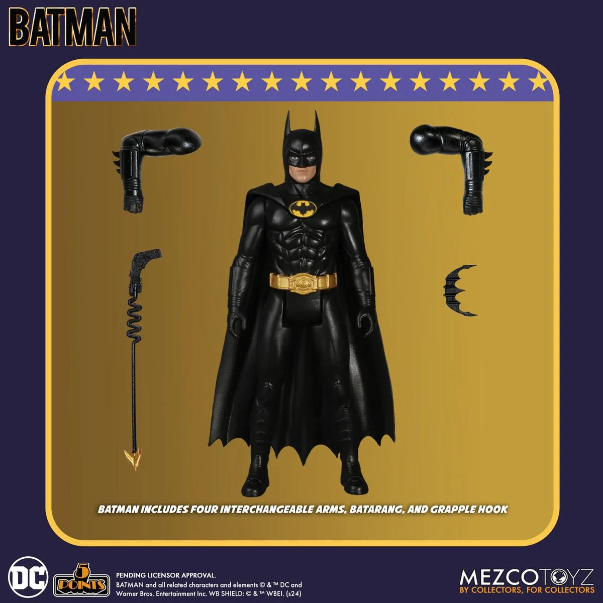 Batman 89 Mezco 5 Points Action Figures 5