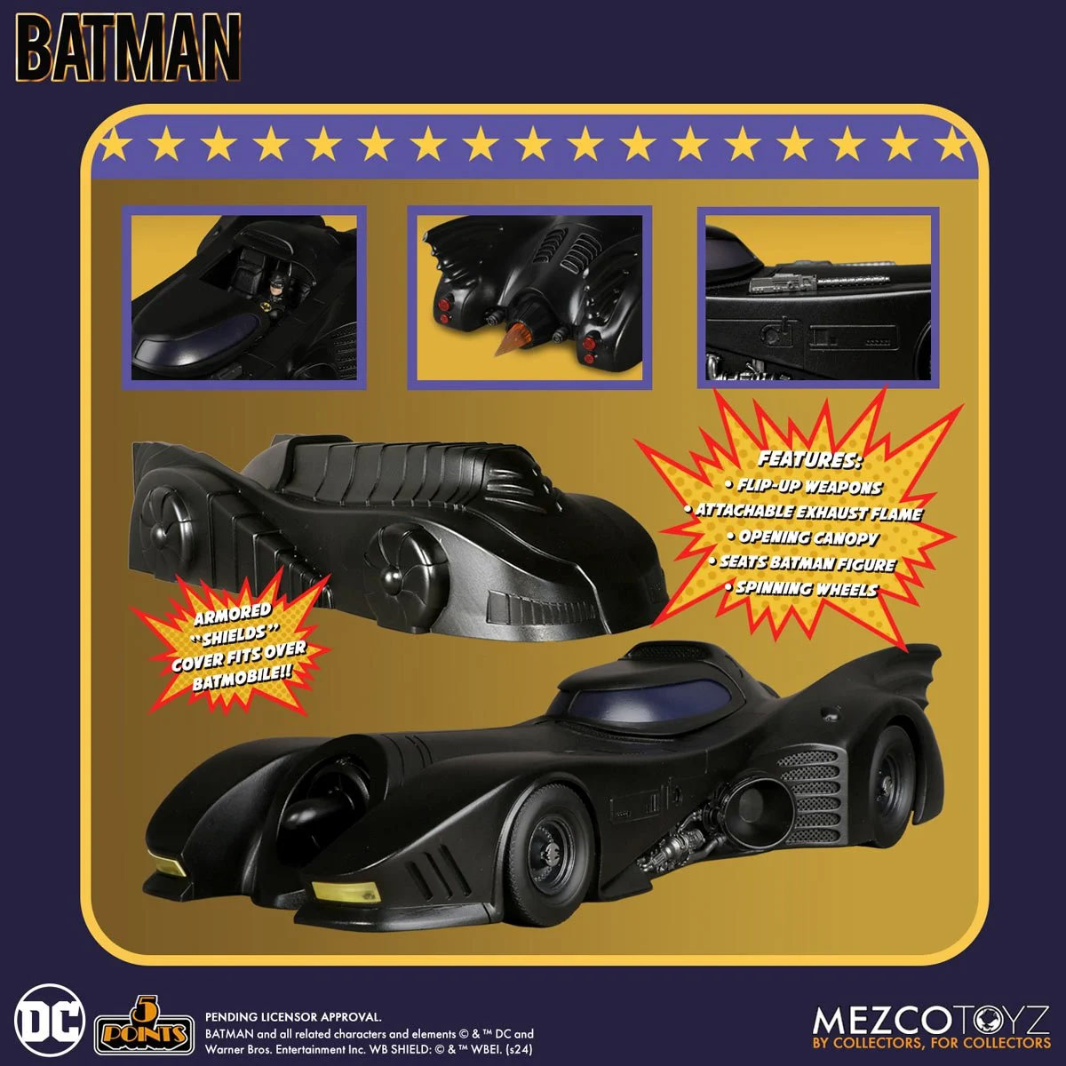 Batman 89 Mezco 5 Points Batmobile 2