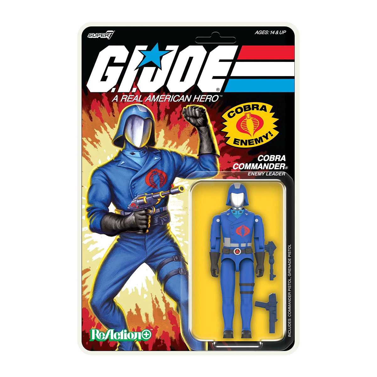 GI Joe Reaction+ Cobra Commander O Ring Super7 Action Figure 1