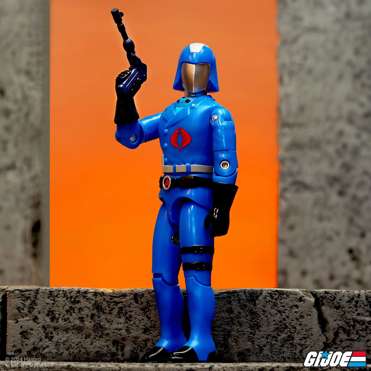 GI Joe Reaction+ Cobra Commander O Ring Super7 Action Figure 3