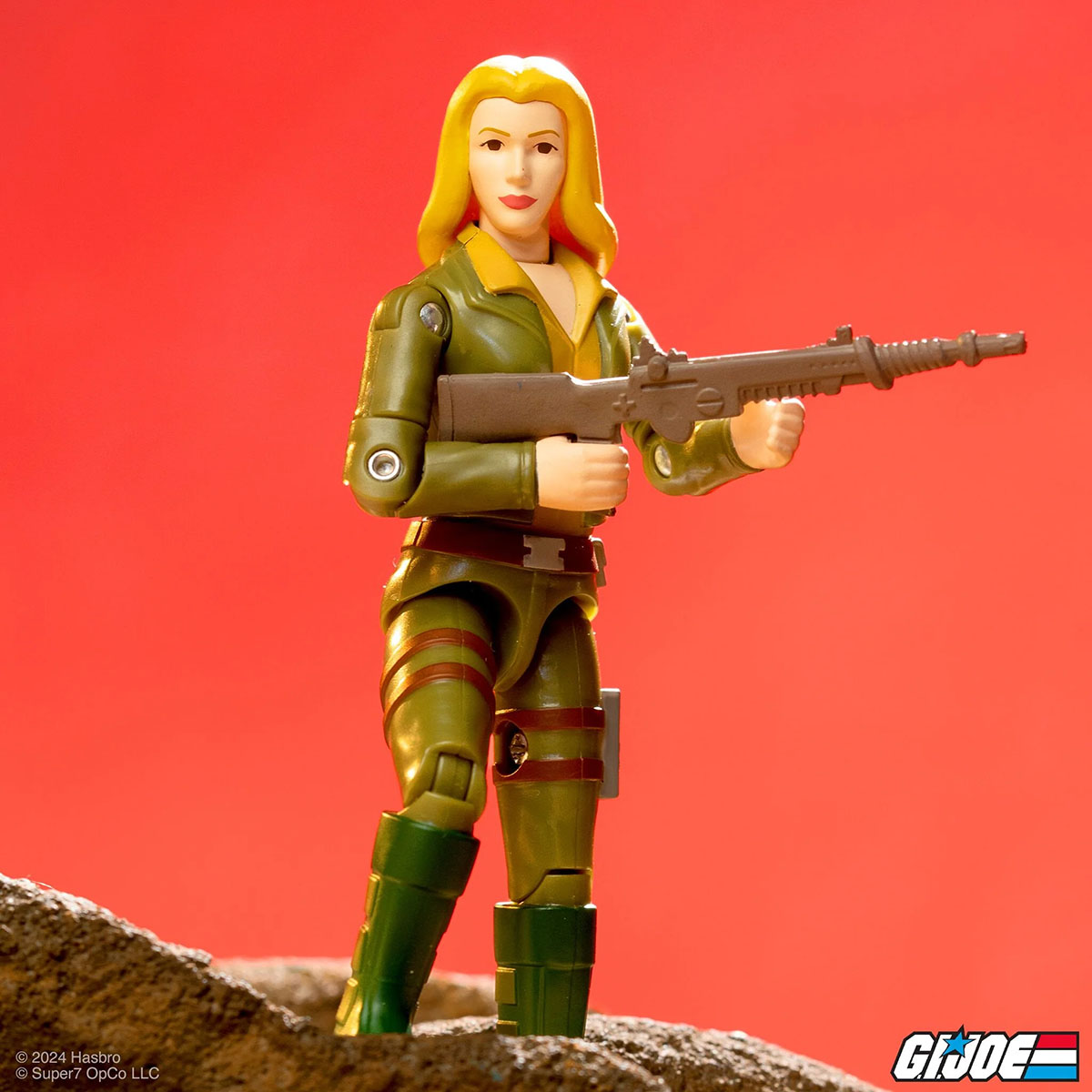 GI Joe Reaction+ Cover Girl Blonde O Ring Super7 Action Figure 3