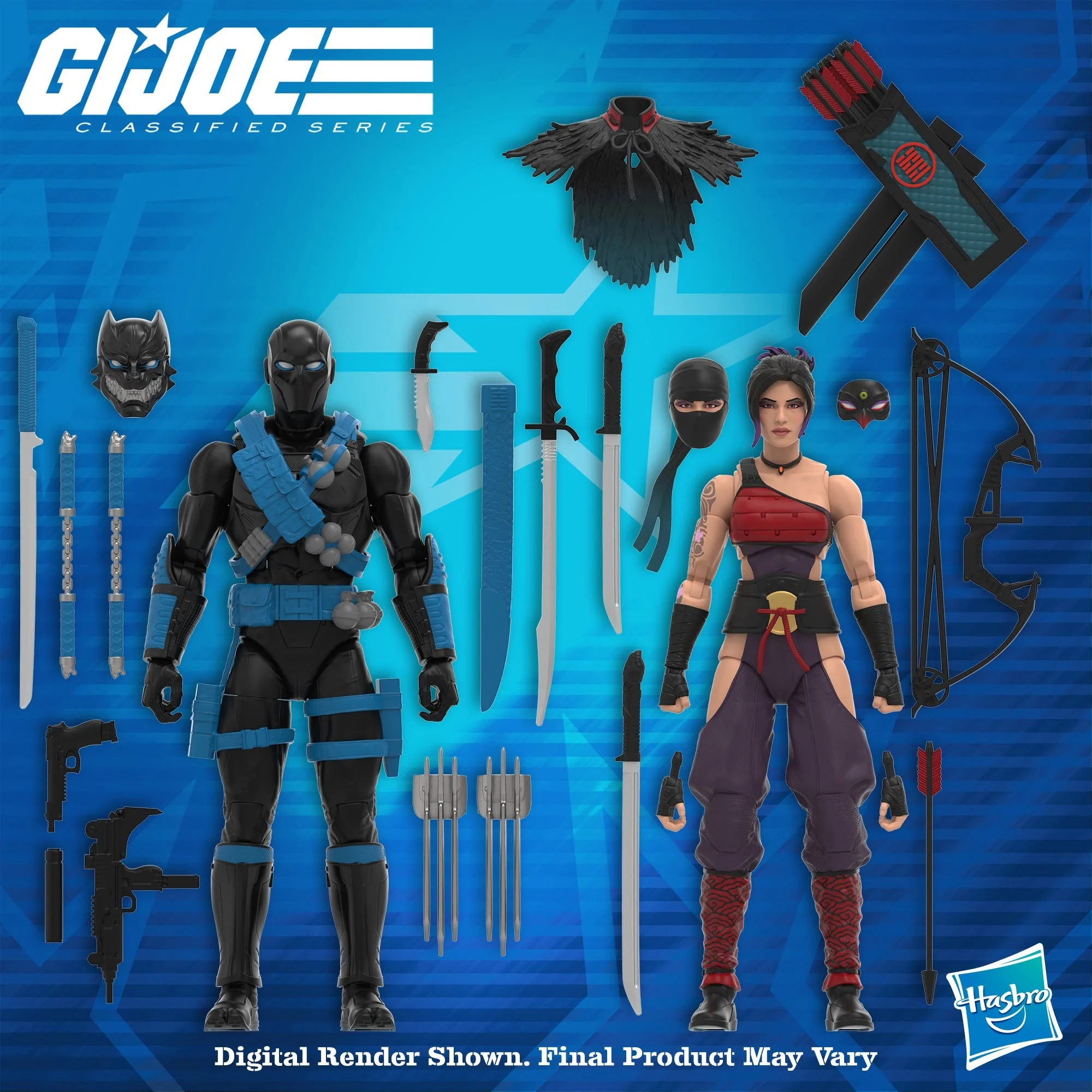 G.I. Joe Classified Series Ninja Force Snake Eyes and Jinx action figure 2-pack