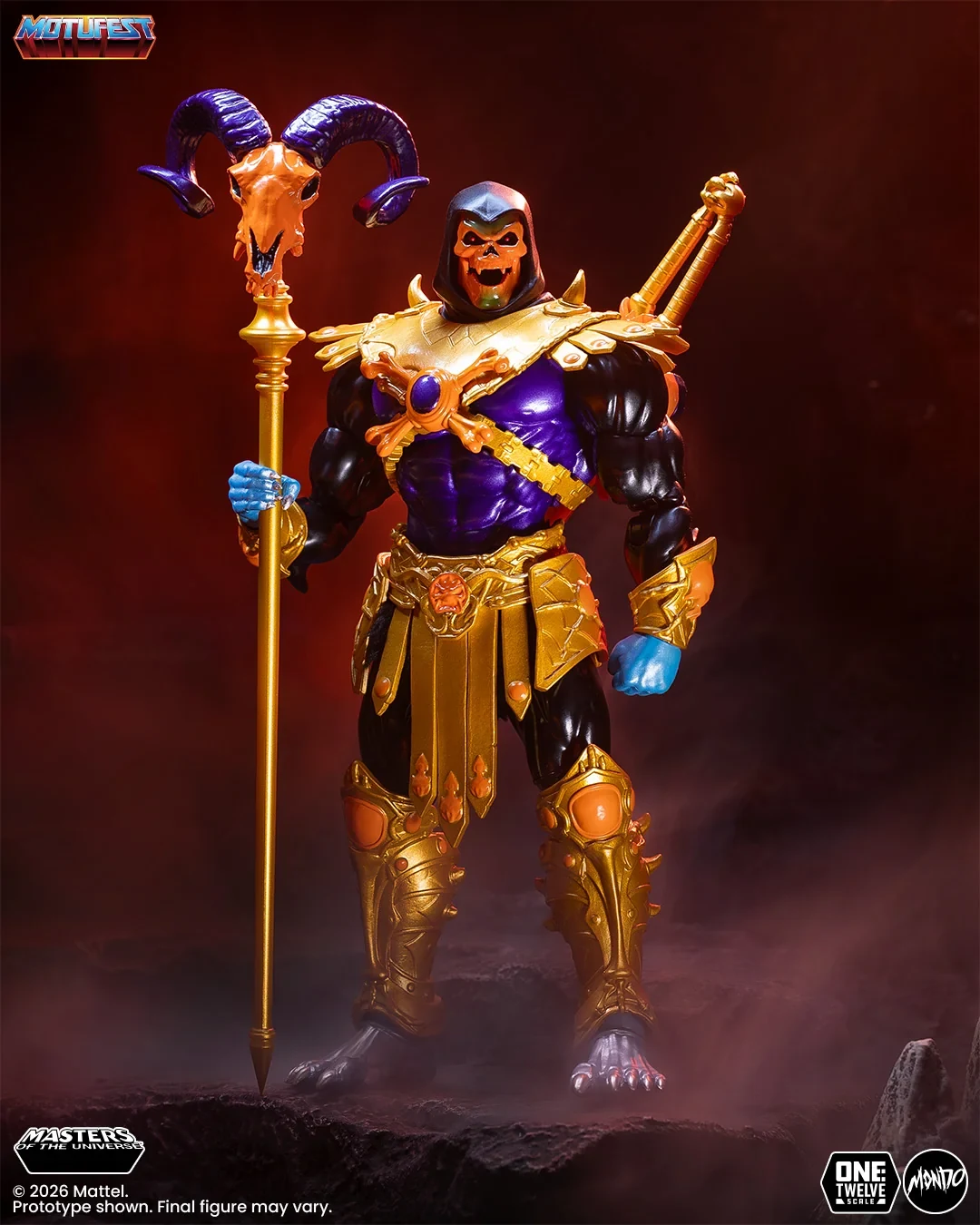 Mondo Masters of the Universe 200X Disco Skeletor 1:12 action figure